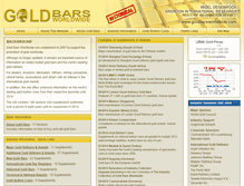 Tablet Screenshot of goldbarsworldwide.com